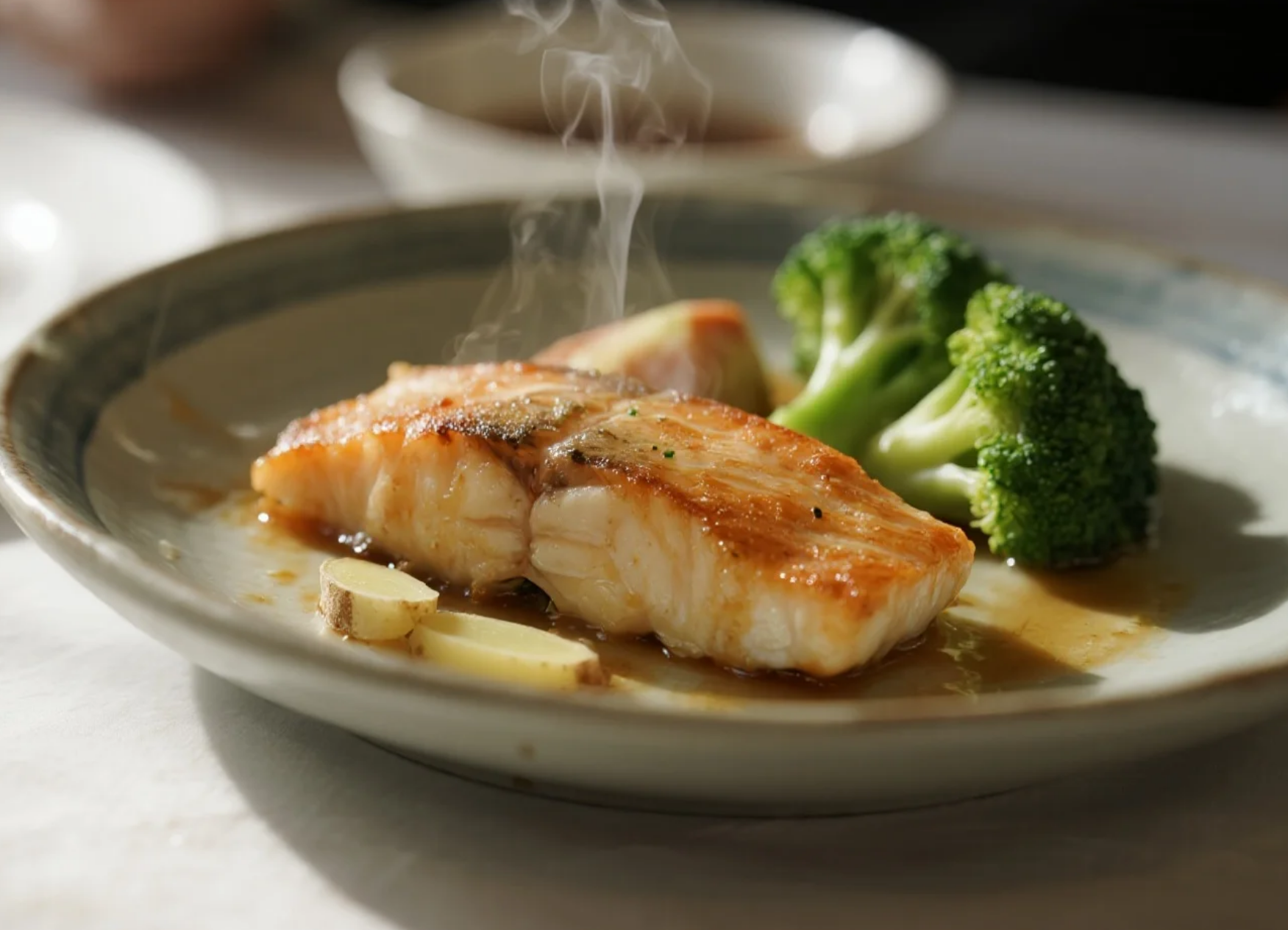 A light and nutritious perfect pairing: Steamed Cod with Seasonal Vegetables