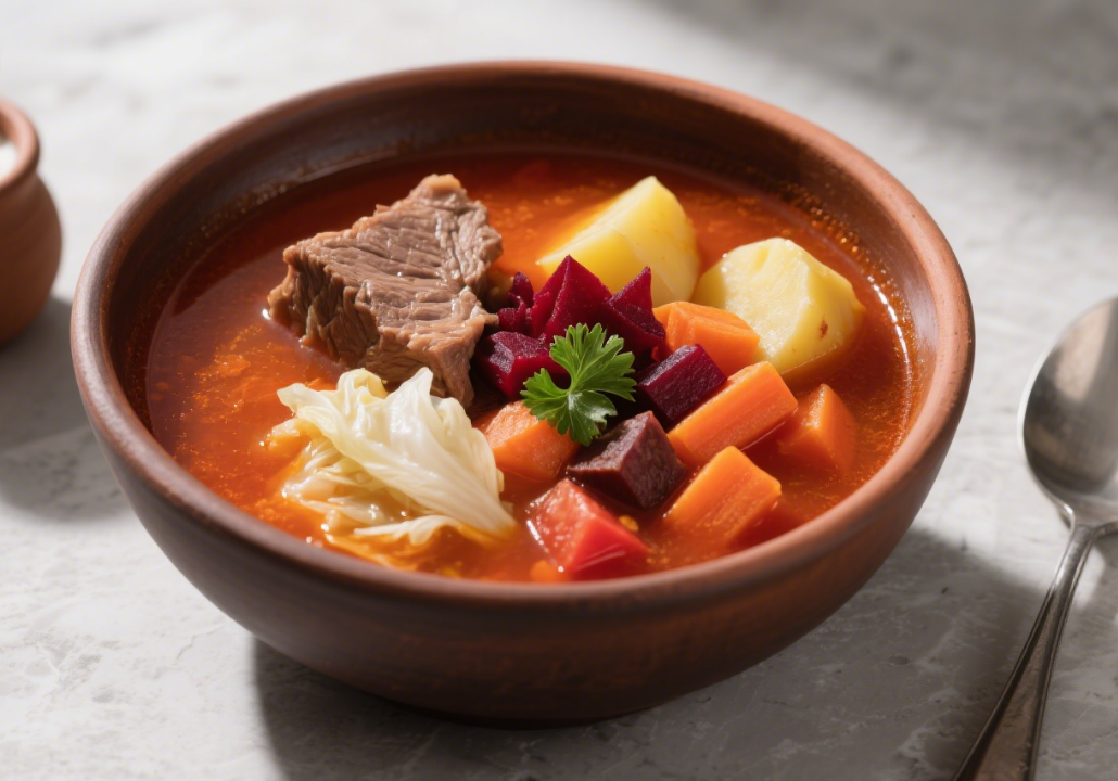 Rich, sweet and sour borscht: A warming Eastern European classic