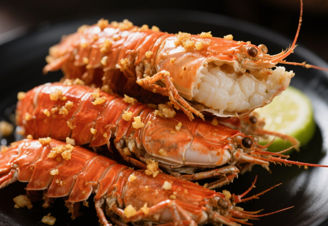 Oven\-cooked Salt and Pepper Mantis Shrimp: A Delicious Feast with Minimalist Cooking