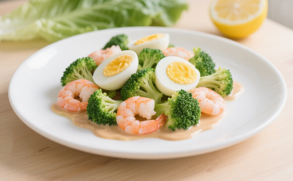 High\-Protein Fat\-Loss Meal: Shrimp, Egg, and Broccoli Salad
